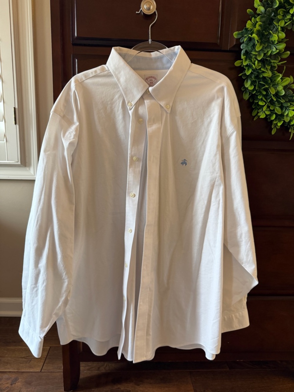 Brooks Brothers White Button-Down Oxford Shirt - Men's